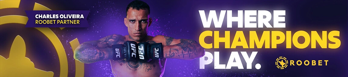 Roobet Sports Betting with Charles Oliveira Official Partner