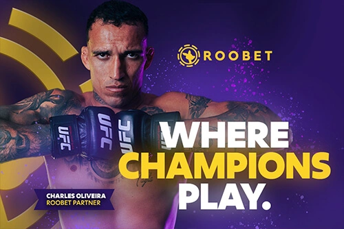 Roobet Sports Betting with Charles Oliveira Official Partner